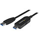 StarTech.com Câble USB 3.0 de transfert de données pour Mac et Windows - M/M - 2 m - Noir Cordon de partage pour Mac et Windows USB-A 3.0 mâles (2 m)