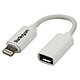 StarTech.com Adaptateur Lightning vers Micro USB B pour iPhone / iPod / iPad Adaptateur Lightning vers micro-USB pour iPhone / iPod / iPad - Mâle / Femelle - Blanc