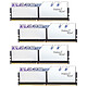 G.Skill Trident Z Royal 32 Go (4x 8 Go) DDR4 3000 MHz CL16 - Argent Kit Quad Channel 4 barrettes de RAM DDR4 PC4-24000 - F4-3000C16Q-32GTRS avec LED RGB