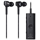 Audio-Technica ATH-ANC100BT Écouteurs intra-auriculaires sans fil Bluetooth avec réduction de bruit active, télécommande et micro