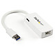 StarTech.com USB31000SPTW Adaptateur USB vers Gigabit Ethernet avec port USB 3.0 supplémentaire