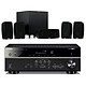 Yamaha RX-V485 Noir + Klipsch Reference Theater Pack Ampli-tuner Home Cinéma 5.1 3D 80 Watts - Dolby TrueHD / DTS-HD Master Audio - 4 x HDMI 2.0 HDCP 2.2 - HDR 10/Dolby Vision/HLG - Bluetooth/Wi-Fi/AirPlay - MusicCast - YPAO + Pack d'enceintes 5.1 avec caisson de basses sans fil