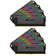 Corsair Dominator Platinum RGB 128 Go (8x 16Go) DDR4 3600 MHz CL18 Kit Octo Channel 8 barrettes de RAM DDR4 PC4-28800 - CMT128GX4M8X3600C18
