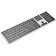 XtremeMac Keyboard Bluetooth Plus Clavier ultra fin sans fil Bluetooth - touches chiclet plates silencieuses - compatible Mac et PC - AZERTY, Français