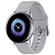 Samsung Galaxy Watch Active Argent Montre connectée - certifiée IP68 - RAM 768 Mo - écran Super AMOLED 1.1" - 4 Go - NFC/Wi-Fi/Bluetooth 4.2 - 230 mAh - Tizen OS 4.0