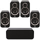 Q Acoustics Pack 5.0 3010i Black 5.0 speaker package