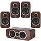 Q Acoustics Pack 5.0 3020i Walnut 5.0 speaker package