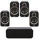 Q Acoustics Pack 5.0 3020i Black 5.0 speaker package