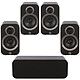 Q Acoustics 3090Ci 3010i 3020i Black 5.0 speaker package
