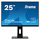 iiyama 25" LED - ProLite XUB2595WSU-B1 1920 x 1200 pixels - 4 ms - Format large 16/10 - HDMI - DisplayPort - FreeSync - Pivot - Noir