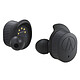 Audio-Technica ATH-SPORT7TW Negro Auriculares internos inalámbricos Bluetooth 5.0 IPX5 con controles táctiles, micrófono y caja de transporte/carga.