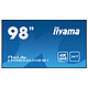 iiyama 98" LED - ProLite LH9852UHS-B1 3840 x 2160 pixels 16:9 - IPS - 1300:1 - 8 ms - HDMI/VGA/DisplayPort - Haut-parleurs intégrés - 24/7 - Noir