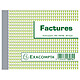 Exacompta Manifold Factures 10.5 x 13.5 cm Carnet factures au format pocket - 10.5 x 13.5 cm - 50 feuillets dupli autocopiants