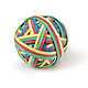 JPC Rubbiball de 180 Elastiques 180 élastiques - diamètre 60 mm - 4 couleurs