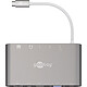 Goobay USB-C All-in-one Multiport Adapter Station d'accueil et réplicateur de ports USB-C vers USB-C/HDMI/VGA/miniDP/USB 3.0/Ethernet/SD/microSD