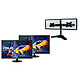 ASUS 21.5" LED - VP228HE (x2) + LDLC Support 2 Écrans 1920 x 1080 pixels - 1 ms (gris à gris) - Format large 16/9 - HDMI - Noir (garantie constructeur 3 ans) + Support de bureau pour 2 écrans plats