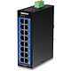 TRENDnet TI-G160WS Switch Rail DIN Gigabit industriel renforcé à 16 ports Ethernet Gigabit