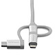 Buy StarTech.com 2m multi-connector USB cable - Lightning, USB-C, Micro USB