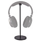 Nedis HPST200 Black Aluminium headphone and gaming headset stand