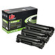 UPrint H.85A x3 3 tóners compatibles HP CE285A / Canon EP725 (1.600 páginas al 5%) Negro
