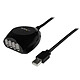 StarTech.com USB2EXT4P15M USB-A 2.0 Extension Cable with 4-Port USB-A Hub (Male/Female - 15 m) Black