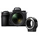 Nikon Z 6 + 24-70mm f/4 S + FTZ Adaptador Cámara híbrida de formato completo 24,5 MP - 51 200 ISO - pantalla táctil basculante de 3,2" - visor OLED - vídeo en alta definición - Wi-Fi/Bluetooth + objetivo de formato completo 24-70 mm f/4 + anillo adaptador para objetivo F