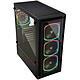 Enermax StarryFort Medium tower gaming case with tempered glass centre and ARGB LED - Black