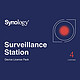 Synology Pack 4 licences pour caméras supplémentaires Licences pour station de surveillance Synology
