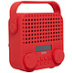 CGV DR15+ Rojo Radio reloj digital FM/DAB+ con entrada AUX