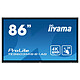 iiyama 86" LED - ProLite TE8603MIS-B1AG Écran tactile multipoint 3840 x 2160 pixels 16:9 - IPS-AG - 1200:1 - 8 ms - 24/7 - HDMI - DisplayPort - Wi-Fi - Haut-parleur intégré - Noir