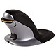 Fellowes Penguin Wireless Mouse (Moyenne) Souris sans fil ergonomique - ambidextre - capteur laser 1200 dpi - 3 boutons - verticale - moyenne main