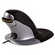 Fellowes Penguin Wired Mouse (Large) Souris filaire ergonomique - ambidextre - capteur laser 1200 dpi - 3 boutons - verticale - grande main