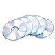 Fellowes 5 Boîtiers Ronds CD  Lot de 5 boîtiers ronds transparents pour CD/DVD 
