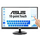 ASUS 21.5" LED Touchscreen VT229H 1920 x 1080 pixel - Touch screen 10 punti di contatto - Widescreen 16/9 - Pannello IPS - 5 ms (grigio) - HDMI - VGA - Nero