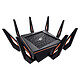 ASUS ROG Rapture GT-AX11000 Routeur sans fil WiFi 6 AX Tri Band 11000 Mbps (1148 + 2x 4804) MU-MIMO avec 5 ports LAN 10/100/1000 Mbps + 1 port WAN 10/100/1000 Mbps