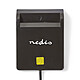 Lettore di smart card orizzontale Nedis (CRDRU2SM2BK) Lettore di Smart Card USB 2.0 Nero