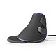 Nedis Wired Ergonomic Mouse Noir (ERGOMSWD200BK) Ratón con cable ergonómico - Sensor óptico de 1600 dpi - 6 botones - USB