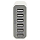 Nedis WCHAU1000AWH Blanc Chargeur secteur USB avec 6 sorties USB-A