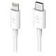 Belkin USB-C Boost Charge Lightning (Blanco) - 1,2 m Cable USB-C a Lightning 1,2 m Hecho para Iphone - Blanco
