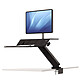 Fellowes Lotus RT Estación de trabajo con una sola silla de pie Negra Estación de trabajo con brazo único para 1 monitor TFT/LCD de hasta 15,8 Kg - Negro