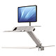 Fellowes Lotus RT Single White Stand-Up Seating Workstation Workstation with single arm for 1 TFT/LCD monitor up to 15.8 Kg - White