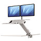 Fellowes Lotus RT Double Standing Workstation White Workstation with double arm for 2 TFT/LCD monitors up to 15.8 Kg - White