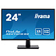 iiyama 23.6" LED - ProLite X2474HS-B2 1920 x 1080 pixels - 4 ms - Widescreen 16/9 - Full HD - VA panel - HDMI/DisplayPort/VGA - Black