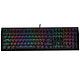 Ducky Channel Shine 7 Blackout (Cherry MX RGB Brown) Clavier haut de gamme - interrupteurs mécaniques marron (switches Cherry MX RGB Brown) - rétroéclairage RGB multi-effets - touches en PBT - AZERTY, Français