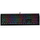 Ducky Channel Shine 7 Blackout (Cherry MX RGB Silent Red) High-end keyboard - red mechanical switches (Cherry MX RGB Silent Red switches) - multi-effect RGB backlighting - PBT keys - AZERTY, French