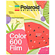Polaroid Color 600 Film Summer Fruits 8 películas instantáneas en color con marco afrutado para cámaras Polaroid 600 y i-Type