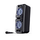 Sharp PS-920 Party Speaker Altavoz Bluetooth para fiestas, iluminación LED, micrófono para karaoke