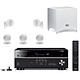 Yamaha RX-V685 Noir + Cabasse Alcyone 2 Pack 5.1 Blanc Ampli-tuner Home Cinéma 7.2 3D 90 W/canal - Dolby Atmos / DTS:X - 5x HDMI 2.0 HDCP 2.2 - HDR 10/Dolby Vision/HLG - Bluetooth/Wi-Fi/AirPlay - MusicCast - Calibration YPAO - Zone 2 + Pack d'enceintes 5.1