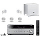 Yamaha RX-V685 Titane + Cabasse Alcyone 2 Pack 5.1 Blanc Ampli-tuner Home Cinéma 7.2 3D 90 W/canal - Dolby Atmos / DTS:X - 5x HDMI 2.0 HDCP 2.2 - HDR 10/Dolby Vision/HLG - Bluetooth/Wi-Fi/AirPlay - MusicCast - Calibration YPAO - Zone 2 + Pack d'enceintes 5.1