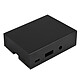 SilverStone Boitier PI01 Boîtier en aluminium noir pour carte Raspberry Pi 3B+/3B/2B/1B+